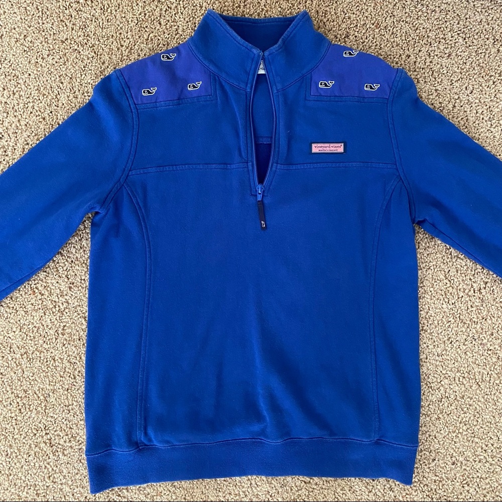 Vineyard Vines Royal Blue Cowl Neck Sweater